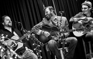 Allan Goodman, Drew Kennedy and Javi Garcia onstage at Tavern in the Gruene in New Braunfels, TX. (Photo by Steve Circeo)