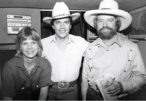 Writer Diana Hendricks (then Finlay) with George Strait and Kent Finlay in September 1981. (Courtesy Cheatham Street Foundation Archives)