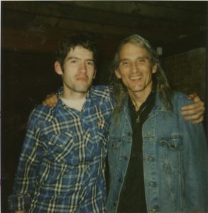 Colin and his father after Colin’s first SXSW showcase in 2003. (Courtesy Colin Gilmore)
