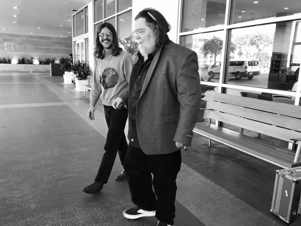 I Have Always Been Here Before: Rhythm guitarist Ryan Lee with Roky Erickson, back in San Francisco in April 2019. (Photo by Brittany Garza)